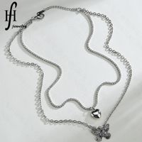 Hot Selling Fashion Love Butterfly Necklace Wholesale main image 3