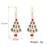 Christmas Series Fashion Alloy Dripping Christmas Tree Earrings Wholesale main image 3
