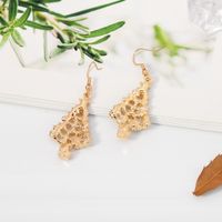 Christmas Series Fashion Alloy Dripping Christmas Tree Earrings Wholesale main image 4