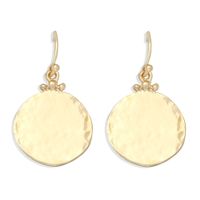 New Fashion Metal Disc Korea Niche Alloy Earrings For Women Jewelry main image 1