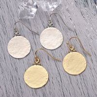 New Fashion Metal Disc Korea Niche Alloy Earrings For Women Jewelry main image 5