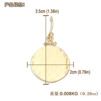 New Fashion Metal Disc Korea Niche Alloy Earrings For Women Jewelry main image 6