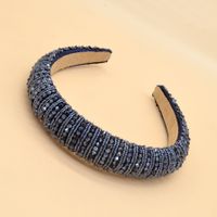 Korean Baroque Style Rhinestone Woven Pearl Crystal Headband Wholesale main image 4
