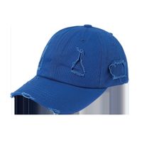 Hot Selling Solid Color Holed Baseball Cap Wholesale main image 6