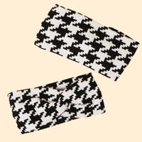 Korean Fashion Diamond Pattern Bowknot Knitted Casual New Hairband Wholesale main image 5