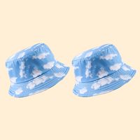 Hot Selling Blue Sky And White Clouds Fisherman Hat Casual Sunshade Hat main image 2