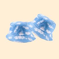 Hot Selling Blue Sky And White Clouds Fisherman Hat Casual Sunshade Hat main image 4