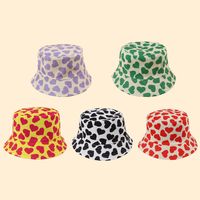Hot Selling Fashion Love Double-sided Fisherman Hat Shade Sunscreen Hat Wholesale main image 1