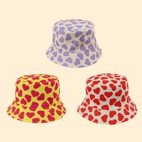 Hot Selling Fashion Love Double-sided Fisherman Hat Shade Sunscreen Hat Wholesale main image 5