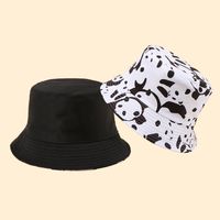 Hot Selling Fashion Black And White Panda Fisherman Hat main image 5