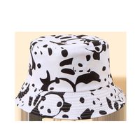 Hot Selling Fashion Black And White Panda Fisherman Hat main image 6