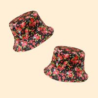 Hot Selling Retro Fashion Fisherman Hat Rose Flower Sun Hat Wholesale main image 4