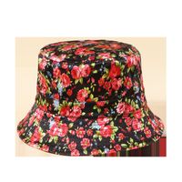 Hot Selling Retro Fashion Fisherman Hat Rose Flower Sun Hat Wholesale main image 6