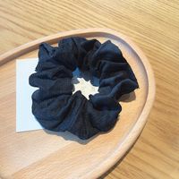 Retro Autumn And Winter Corduroy Hair Ring Fabric Simple Hair Scrunchies Wholesale sku image 6