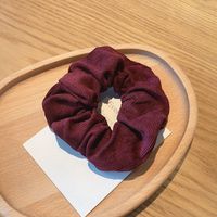 Retro Autumn And Winter Corduroy Hair Ring Fabric Simple Hair Scrunchies Wholesale sku image 4