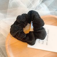 Korean  Knitted Fabric Pure Color New Elastic Hair Scrunchies  Wholesale sku image 2