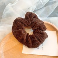 Korean  Knitted Fabric Pure Color New Elastic Hair Scrunchies  Wholesale sku image 3