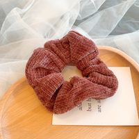 Korean  Knitted Fabric Pure Color New Elastic Hair Scrunchies  Wholesale sku image 5