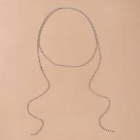 Hot Selling Fashion Pearl Necklace Personality Pony Diamond Cross Necklace sku image 8