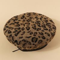 Hot Selling Fashion Retro Leopard Berethat Wholesale sku image 2