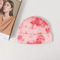 Hot Selling Fashion Tie-dye Knitted Woolen All-match Cap Wholesale sku image 5