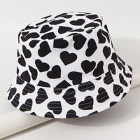 Hot Selling Fashion Love Double-sided Fisherman Hat Shade Sunscreen Hat Wholesale sku image 1
