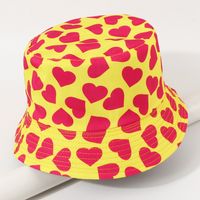 Hot Selling Fashion Love Double-sided Fisherman Hat Shade Sunscreen Hat Wholesale sku image 3