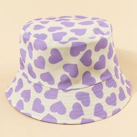 Hot Selling Fashion Love Double-sided Fisherman Hat Shade Sunscreen Hat Wholesale sku image 5