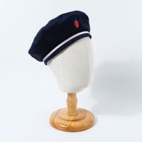 Hot Selling Fashion Embroidered Beret Navy Wild Sun Octagonal Hat Wholesale sku image 1