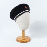 Hot Selling Fashion Embroidered Beret Navy Wild Sun Octagonal Hat Wholesale sku image 3