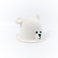 Hot Selling Cute Bear Warm Woolen Parent-child Hat sku image 5