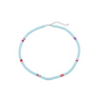 Fashion Casual Style Colored Soft Ceramic Choker Necklace Fashion 6mm Disc Necklace Wholesale Nihaojewelry sku image 7