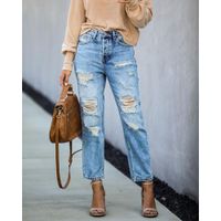 Women's Daily Cowboy Style Solid Color Crop Pants main image 3