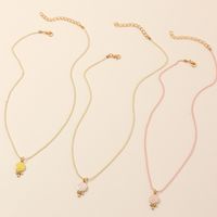 Bauhinia Lollipop Flower Bff Drop Oil Collier Pour Enfants main image 5