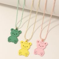 Hot Selling Children's Necklace Cute Bear Necklace main image 1