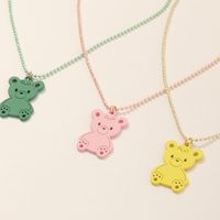 Hot Selling Children's Necklace Cute Bear Necklace main image 3