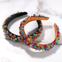 Hot Selling Fashion Wide-sided Fashion Handmade Flower Headband Wholesale main image 3