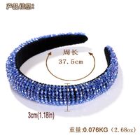 Hot Selling Fashion Beaded Winding Crystal Beads Temperament Sponge Headband main image 5
