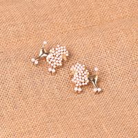 Hot Selling Creative Pearl Puppy Animal Earrings Wholesale main image 4