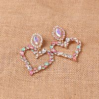 Hot Selling Fashion Heart-shaped Diamond Earrings Wholesale main image 6