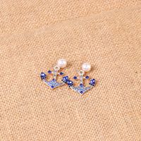 Hot Selling Fashion Beautiful Simple Creative Diamond Retro Geometric Earrings Wholesale main image 5