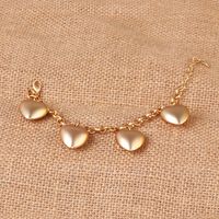 Retro Heart-shaped Exaggerated Matte Gold Metal  Bracelet For Women main image 6