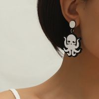 Fashion Cute Fun Funny  Creative Ocean Octopus Earrings Wholesale main image 2