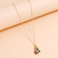 Fashion New Retro Trend Exaggerated Butterfly Creative Niche Diamond Necklace main image 4
