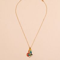 Fashion New Retro Trend Exaggerated Butterfly Creative Niche Diamond Necklace main image 5