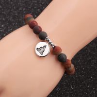 Hot-selling Fashion New 8mm Pine Lime Agate Buddha Head Bracelet For Women main image 5