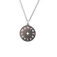 Hot-selling Stainless Steel Chain Twelve Constellation Copper Necklace main image 6