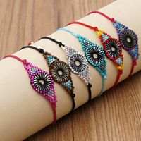 Fashion Geometric Bohemian Style Handmade Jewelry Rice Bead Braided Bracelet main image 2