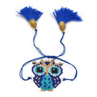 Fashion Rice Beads Woven Owl Animal Series Bohemian Style Bracelet main image 2