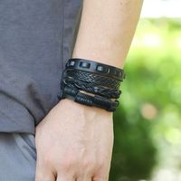 Mode Geometrisch Keine Intarsien Unisex Armbänder main image 6